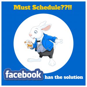 Schedule posts with Facebook