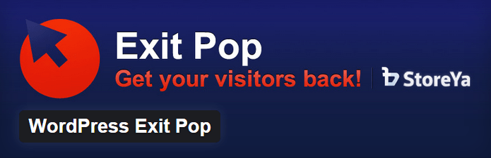 Exit Pop WordPress plugin