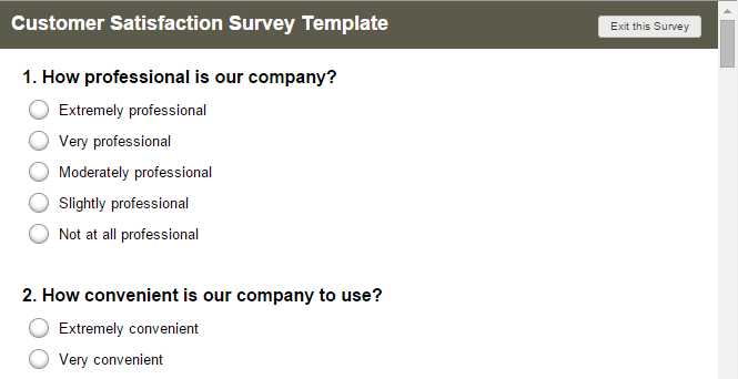 Survey monkey survey example