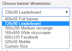 Banner maker dimensions