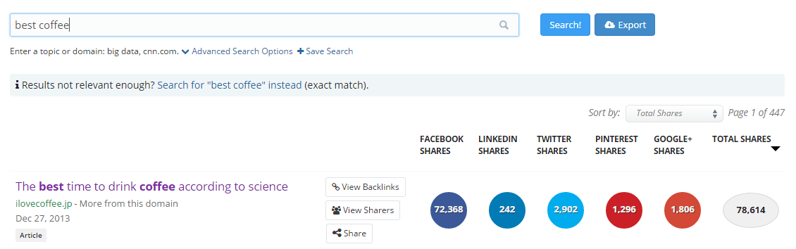 buzzsumo to find influencers