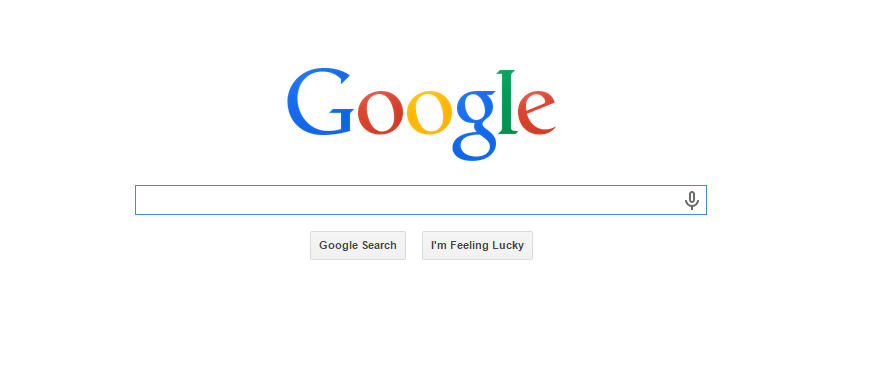 google homepage white space