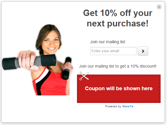 email opt in with personalized image