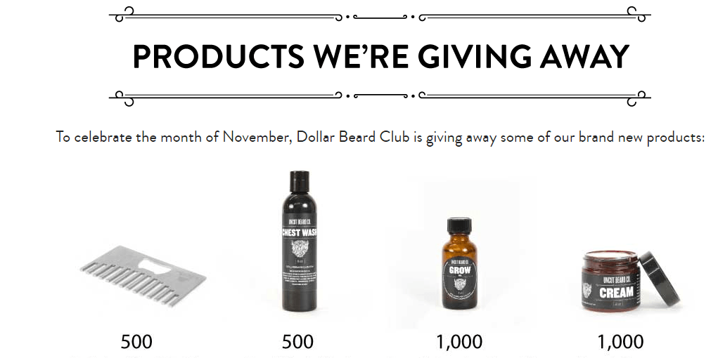 dollar-beard-club-freebies-sales-promotion