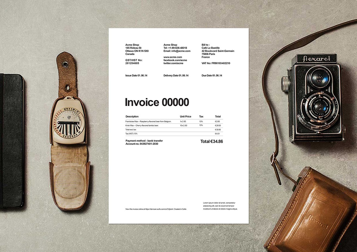 paperless invoices for ecommerce