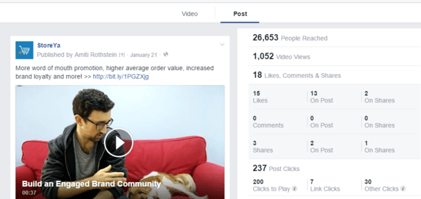 Use insights to understand Facebook video marketing efforts