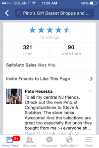 Facebook Mobile Business Page Reviews