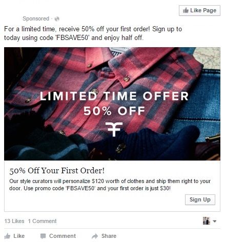 repetitive facebook ad