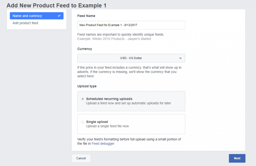 How to set up facebook dynamic product ads