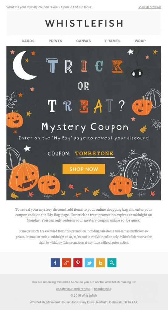 example of good holiday email themes for eCommerce