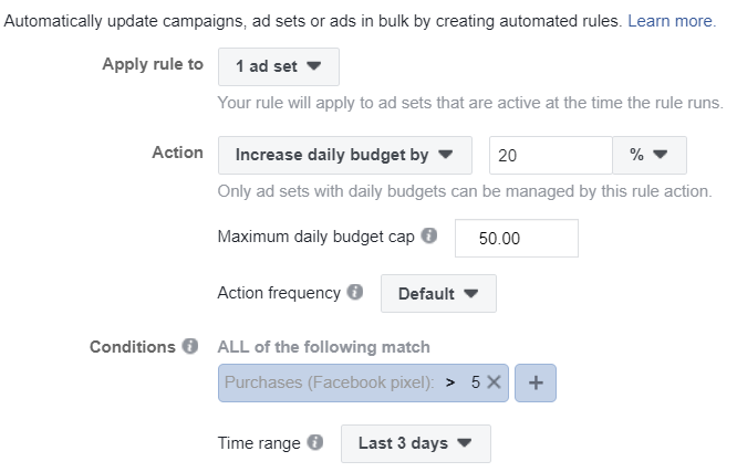 scale facebook campaigns with automation rules