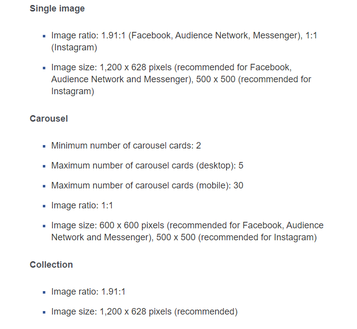 Facebook image dimensions