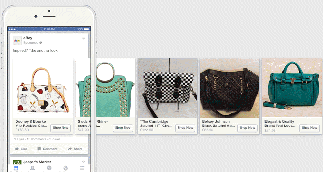 good example of ecommerce facebook dynamic ad
