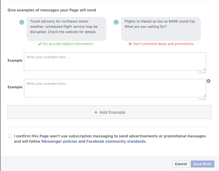 Facebook messenger subscription strategy for eCommerce 