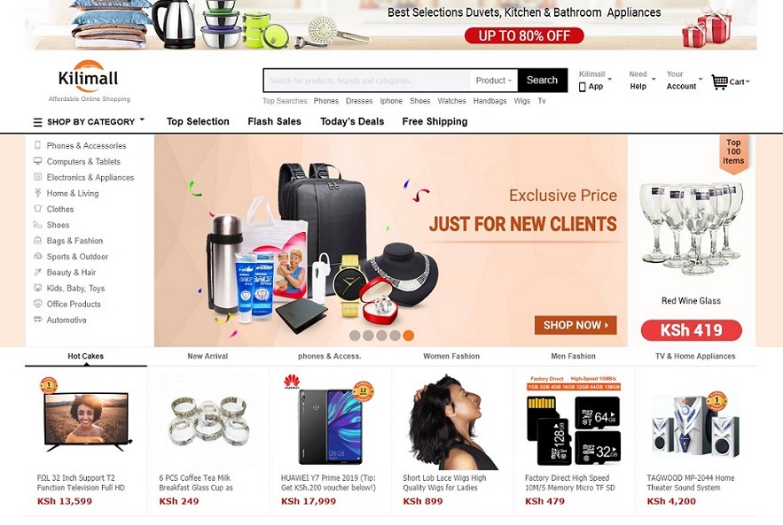 selling products on kilimall online store