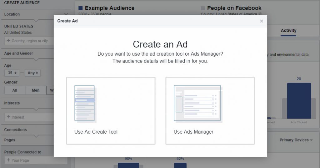 save audience in Facebook audience insights 2