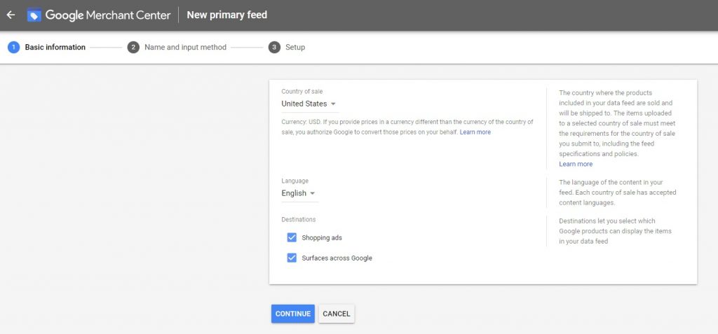 how to create product feed for google shopping 2