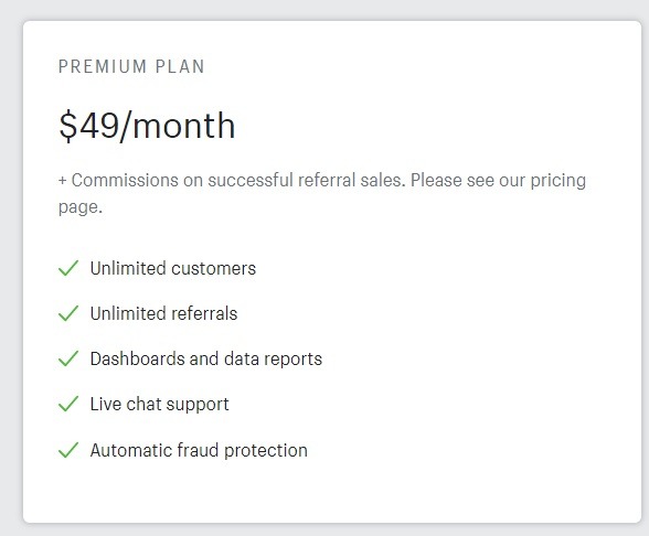 referralcandy features and pricing options shopify