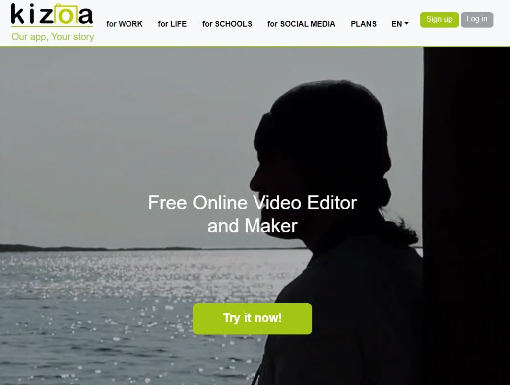 Kizoa video editor and marker