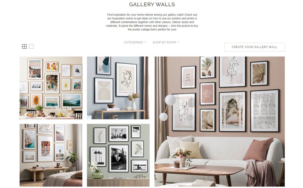 gallery wall selling example