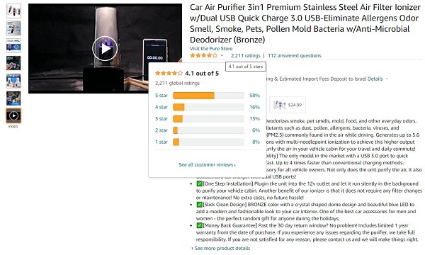 amazon air purifier reviews
