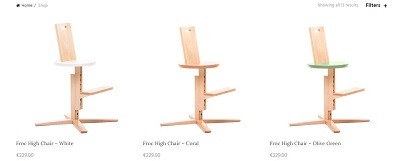 high chair unique product store example froc