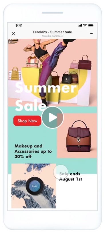 collection ad example Instagram stories