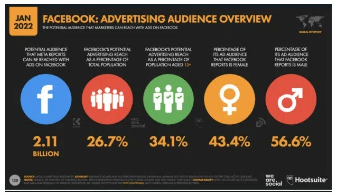 Facebook advertising audience overview