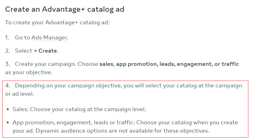 how to create an advantage+ catalog ad 2