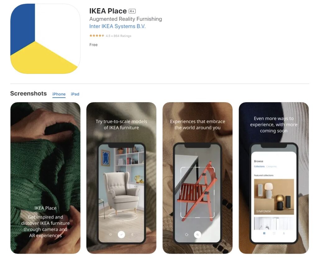 IKEA AR app for retail